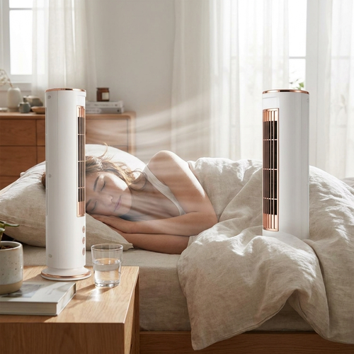 Bladeless Desktop Air Conditioner Fan with Remote Control