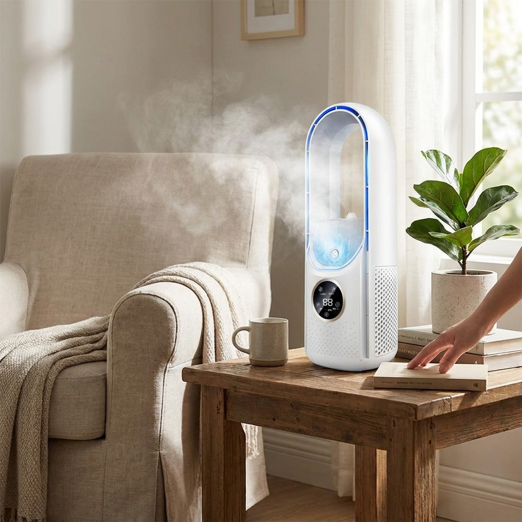 Bladeless Portable Air Conditioner with LED Display