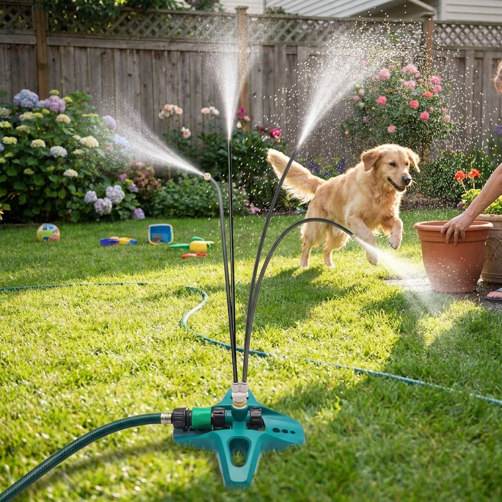 Freestanding Outdoor Home Patio Cooling Misting System