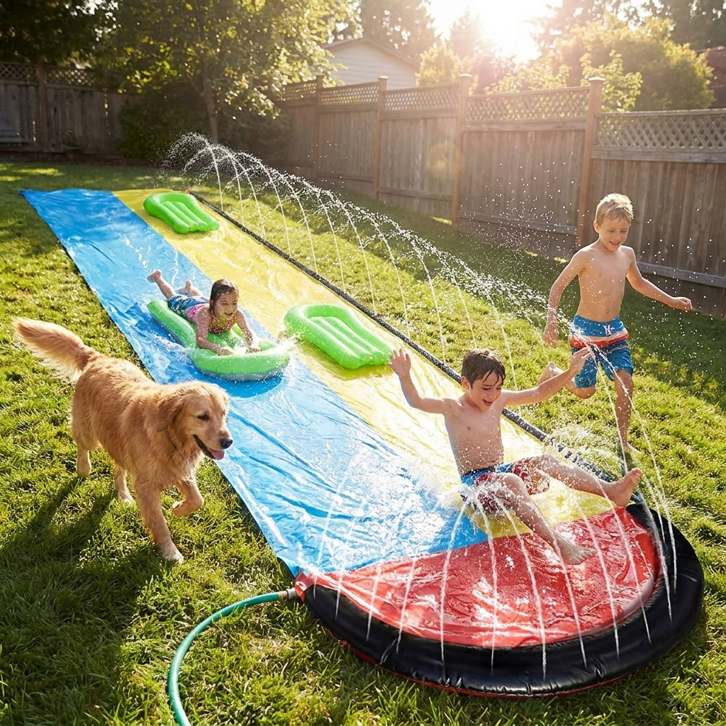 Inflatable Backyard Slip and Slide for Kids