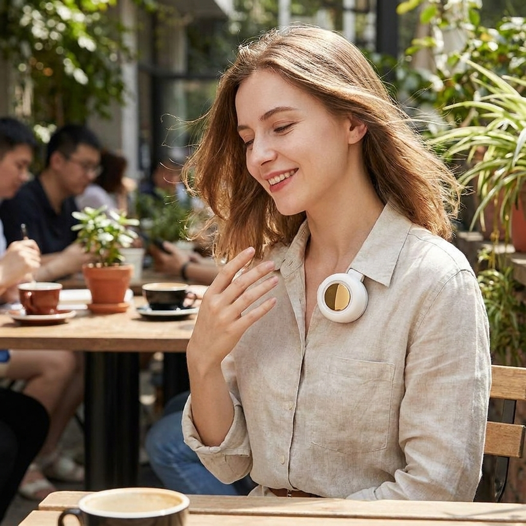 Portable Waist Fan Clip with Bladeless Handheld Design