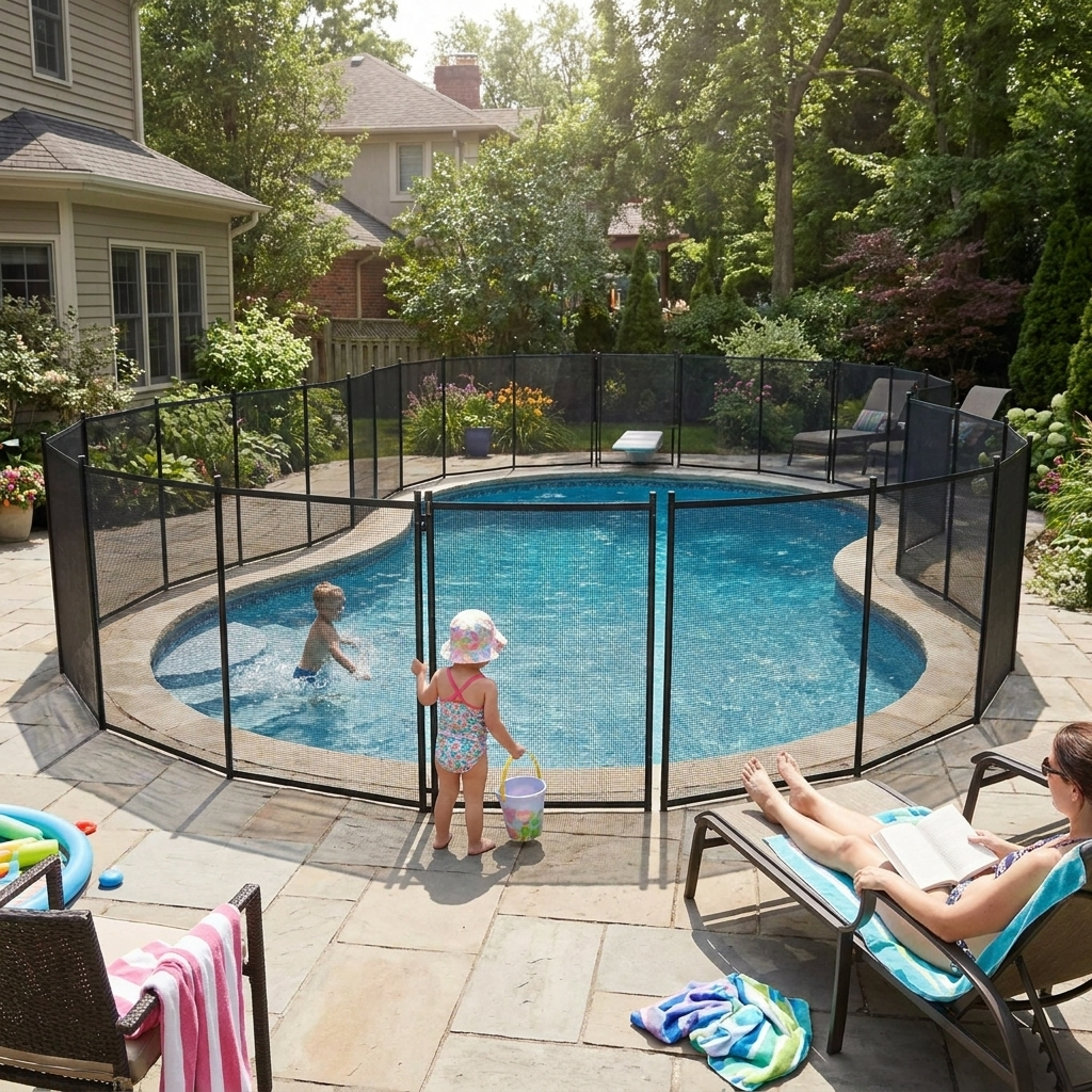 Removable Inground Swimming Pool Safety Fence